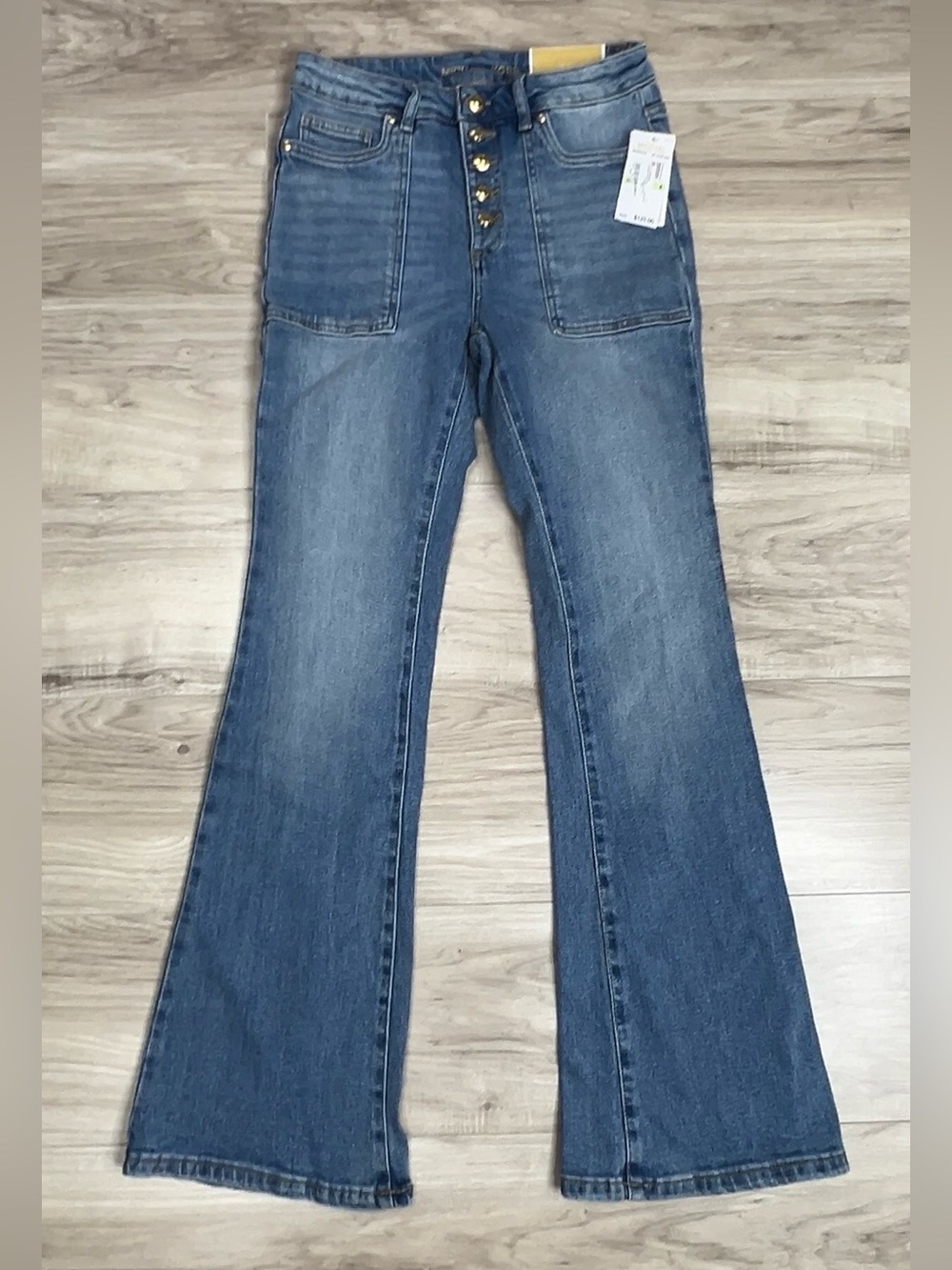 MICHAEL KORS Selma Flare Jeans High Rise Size 4 NWT